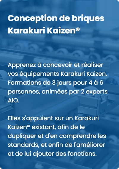 Deishii : Conception de briques Karakuri kaizen